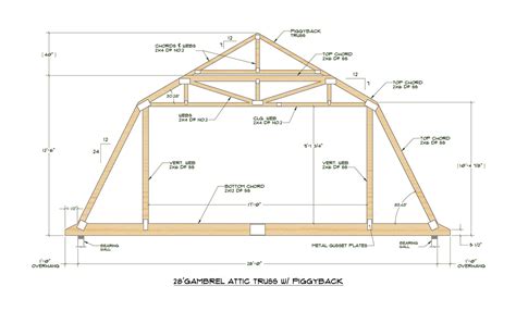 12' gambrel roof truss plans.